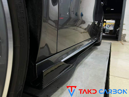 TAKD Carbon Fiber Side Skirts for Mercedes Benz A45 A35 A220 W177 2019-ON