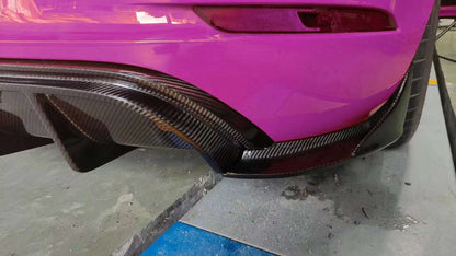 TAKD Carbon Pre-preg Carbon Fiber Rear Bumper & Diffuser for Porsche 718 Boxster / Cayman