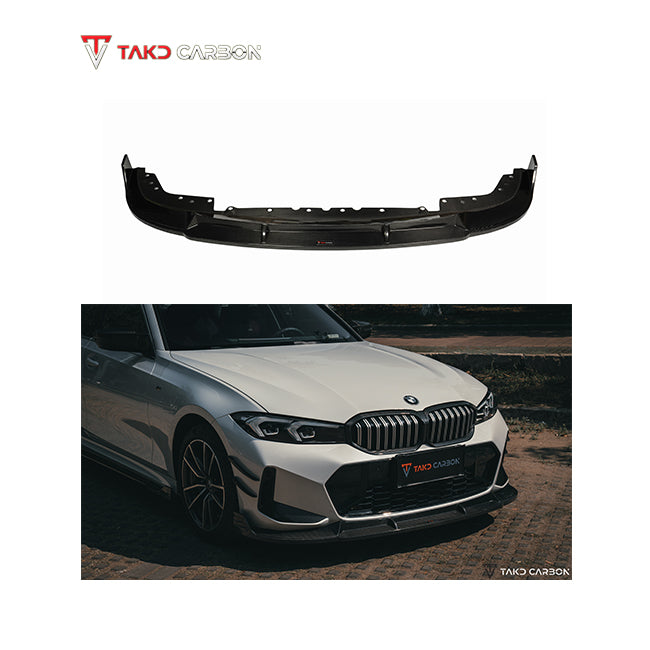 TAKD Carbon Fiber Front Lip for BMW 3 Series G20 330i M340i 2023-ON LC