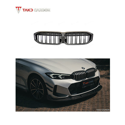 TAKD Pre-preg Carbon Grill for BMW 3 Series 330i M340i LCI G20 G21 2023-ON