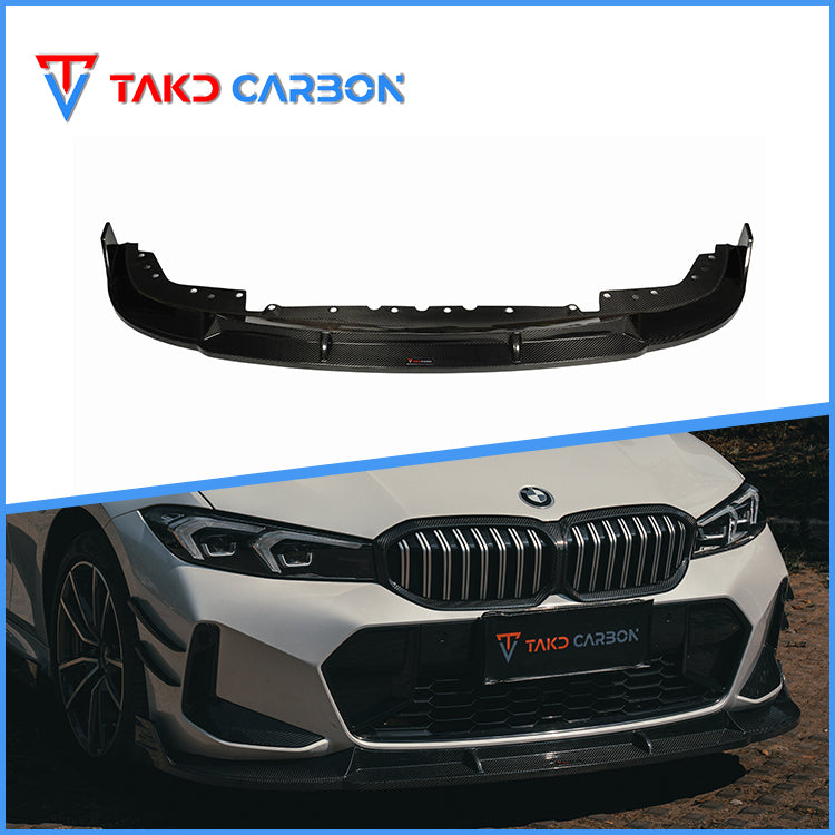 TAKD Carbon Fiber Front Lip for BMW 3 Series G20 330i M340i 2023-ON LC