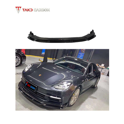 TAKD Carbon Carbon Fiber Front Lip for Porsche Panamera 4 & 4S 971 2017-2020