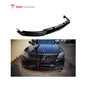 TAKD Carbon Dry Carbon Fiber Front Lip for Mercedes Benz W205 C63 C63S 2015-ON Coupe 2 Door Sedan 4 Door