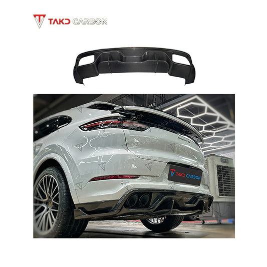 TAKD Carbon Fiber Rear Diffuser for Porsche Cayenne 9Y0 2018-ON