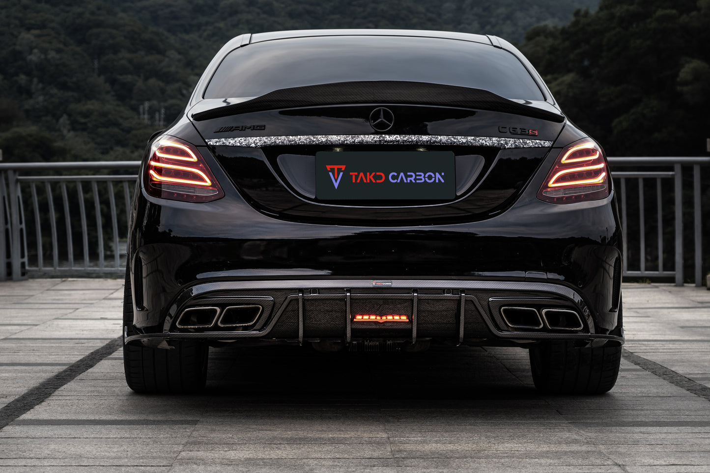 TAKD Carbon Fiber Rear Spoiler for Mercedes Benz C-Class C63/C63S C43 C300 W205