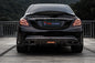 TAKD Carbon Dry Carbon Fiber Rear Diffuser & Rear Canards for Mercedes Benz C Class W205 C63 C63S 2019-ON Sedan