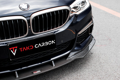 TAKD Carbon Dry Carbon Fiber Front Bumper Canards for BMW M5 F90 2017-ON