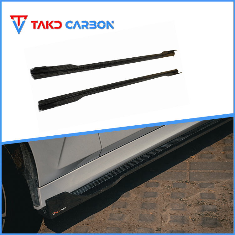 TAKD Carbon Carbon Fiber Side Skirts Ver.1 for BMW 3 Series G20 330i M340i 2019-ON