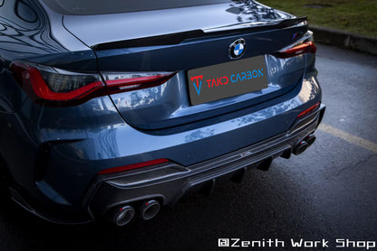 TAKD Pre-preg Carbon V2 Rear Diffuser & Canards for BMW 4 series 430i M440i G22 G23